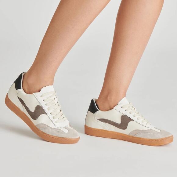 Dolce Vita Quantum Grey White Sneakers Size 8 Shoes NEW - Picture 1 of 14